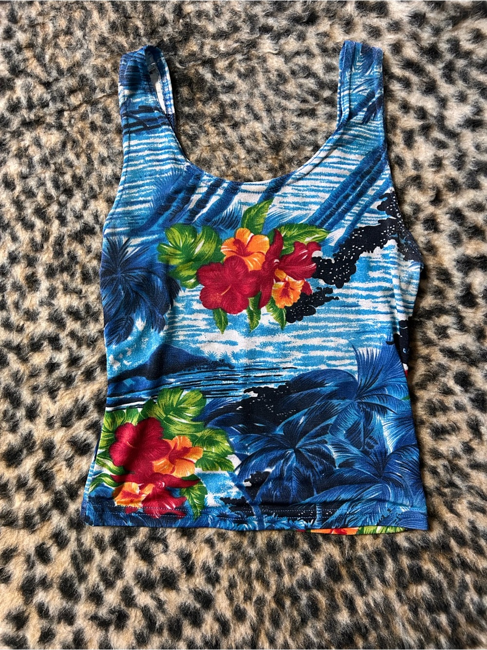 Tropical Print Tank